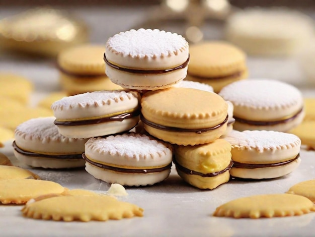 Foto fotografia de alfajores