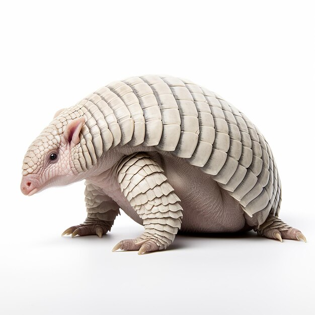 Fotografia de alta resolução de Armadillo de fundo branco