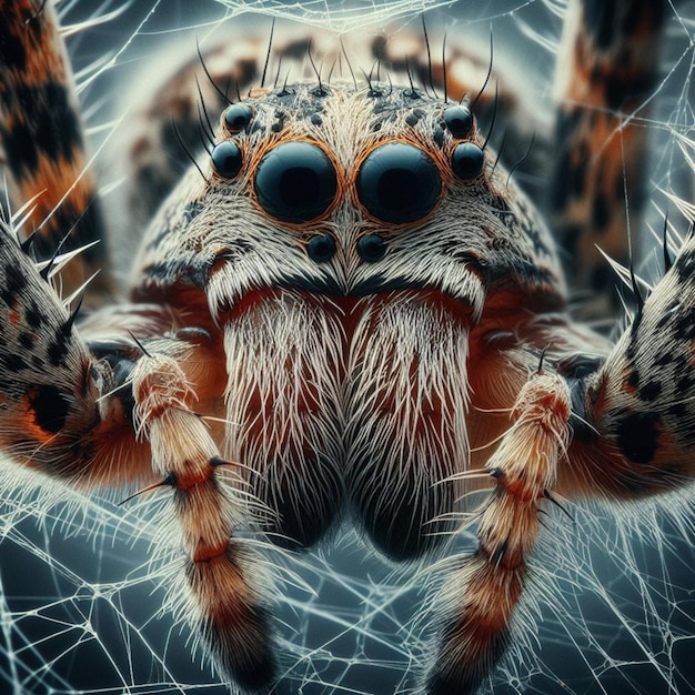 Foto fotografia de aranhas macro