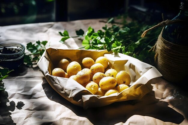 fotografia de batata cozida