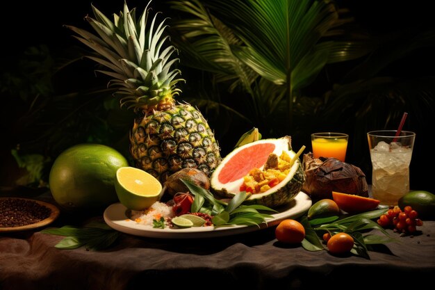 Fotografia de comida com sabores tropicais brasileiros