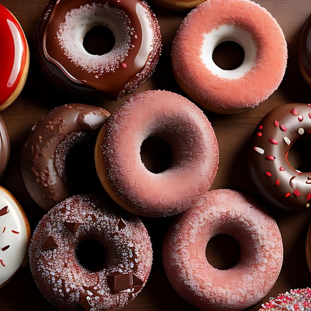 Fotografia de comida Festa de doces cativantes que você não vai resistir