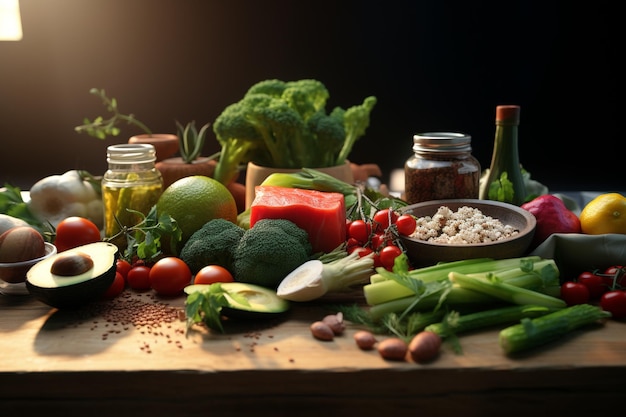 Fotografia de comida saudável preparada em casa