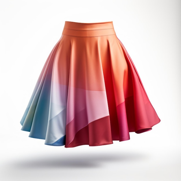 Foto fotografia de estúdio de leggings de saia retrofuturista colorida