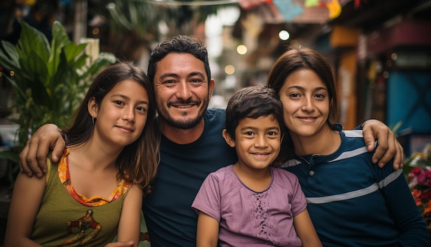 fotografia de família colombiana