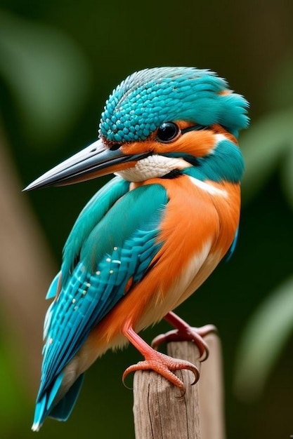 Foto fotografia de kingfisher na natureza