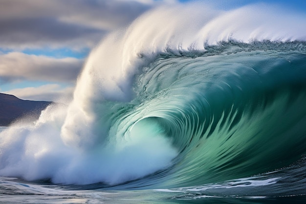 Foto fotografia de ondas rítmicas do oceano