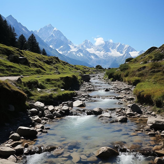 Fotografia de paisagem de montanha