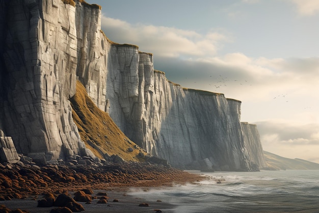 Fotografia de paisagens costeiras com falésias dramáticas