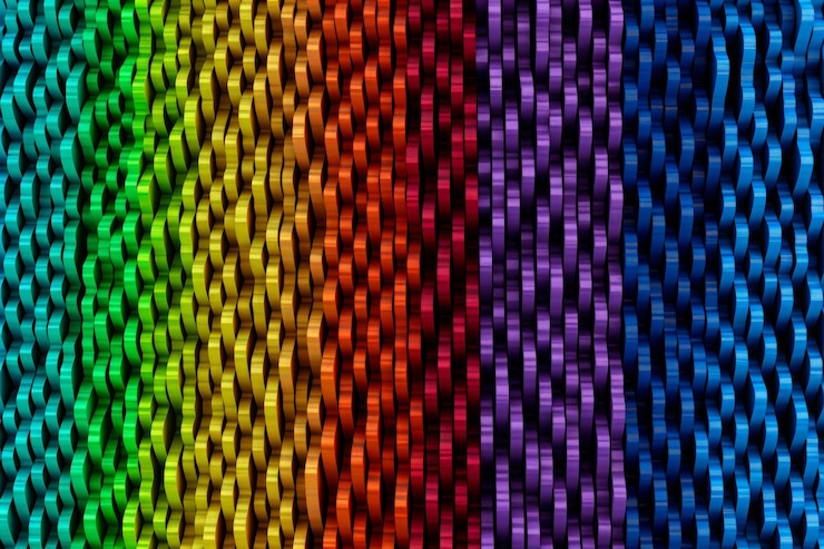 Foto fotografia de papel de parede rgb do chromatic pixel panorama