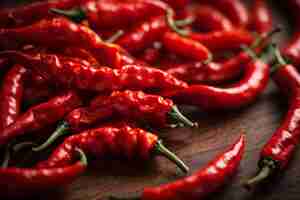 Foto fotografia de produtos de commodities com pimentão vermelho