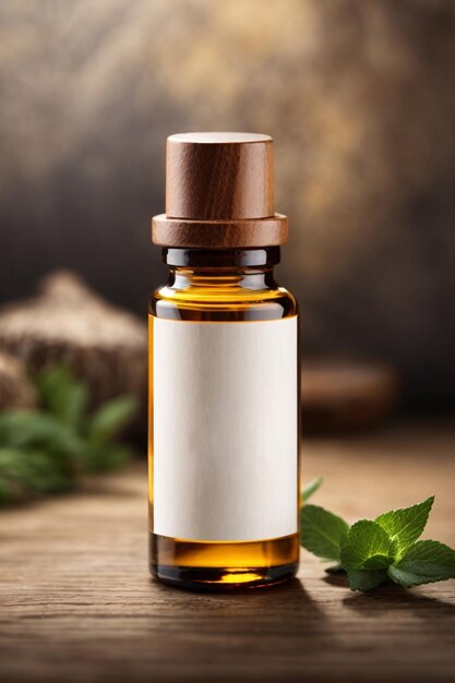 Fotografia de produtos de óleo essencial com aroma natural