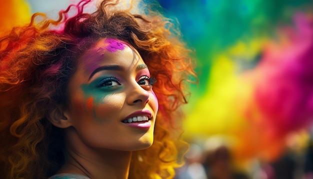 Fotografia de retrato da celebração do Dia Internacional do Orgulho