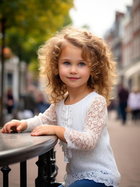 Foto fotografia de retrato de criança belga de cabelo reto sorrindo