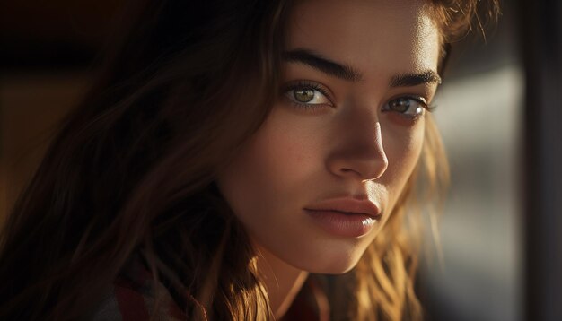 Foto fotografia de retrato de mulher no dia mundial da saúde mental