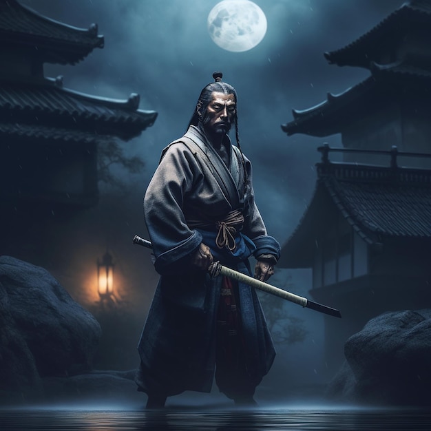 fotografia de samurai