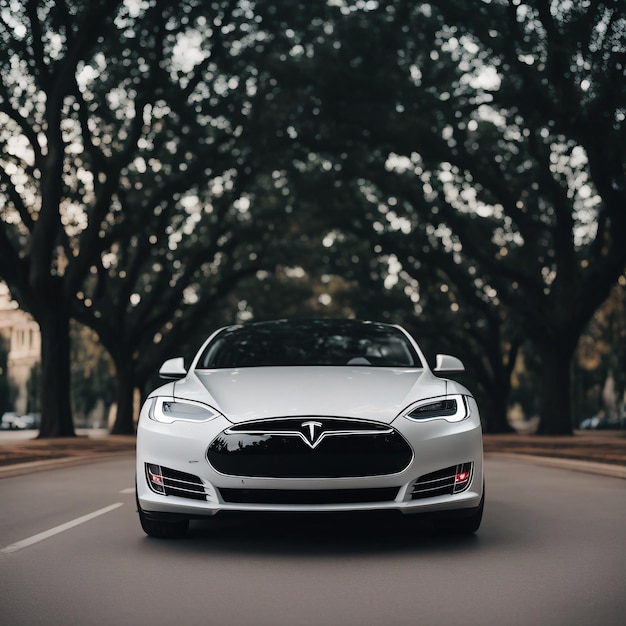 Fotografia de um carro Tesla