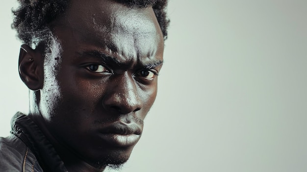 fotografia de um homem bonito em fundo claro