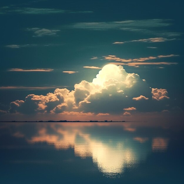 Foto fotografia de uma nuvem
