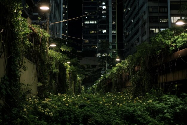 Fotografia de Urban Jungle After Dark City Night