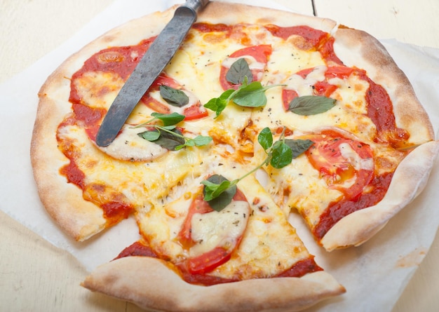 Fotografia detalhada de uma pizza