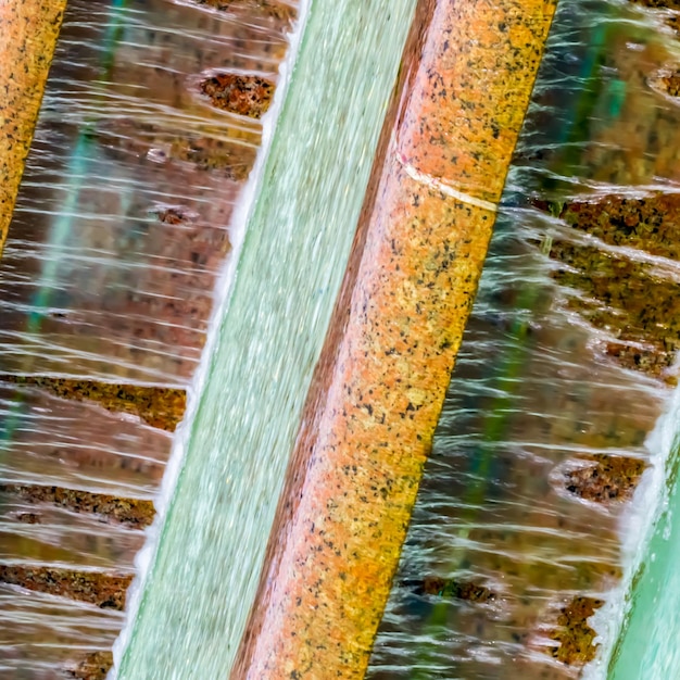 Foto fotografía detallada del agua que fluye