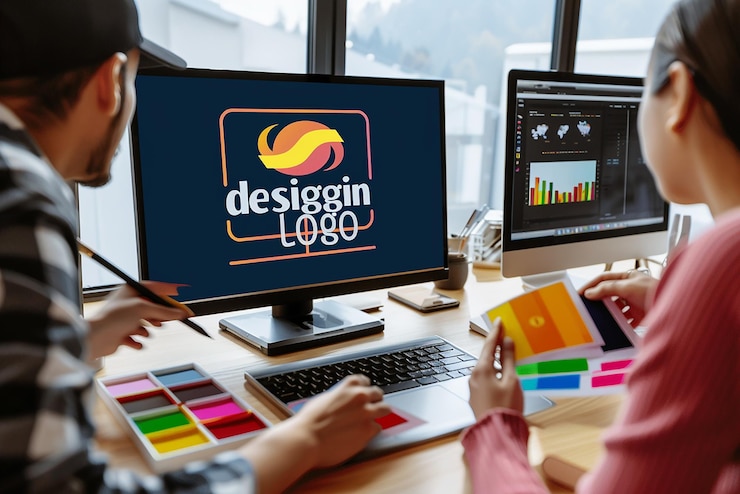 Foto fotografía de diseñador gráfico profesional