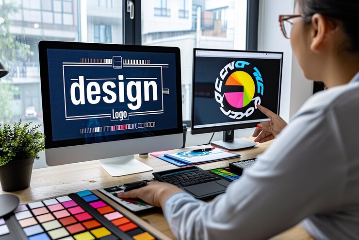 Foto fotografía de diseñador gráfico profesional