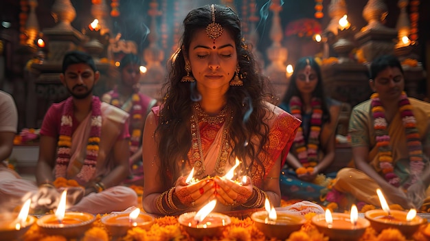 Una fotografía de Diwali