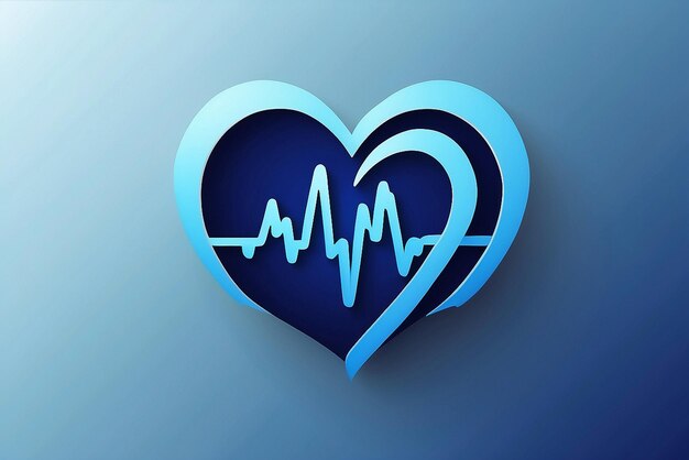 Foto fotografia do coração e do pulso cardíaco