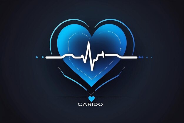 Foto fotografia do coração e do pulso cardíaco