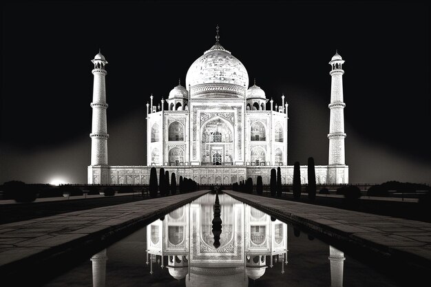 fotografia do Taj Mahal