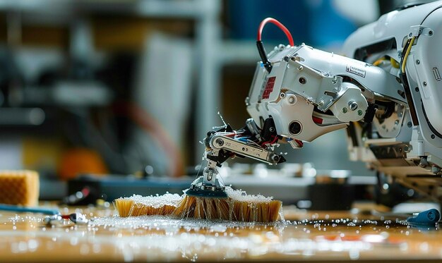 Fotografía documental cinematográfica de un robot Arduino en el estudio