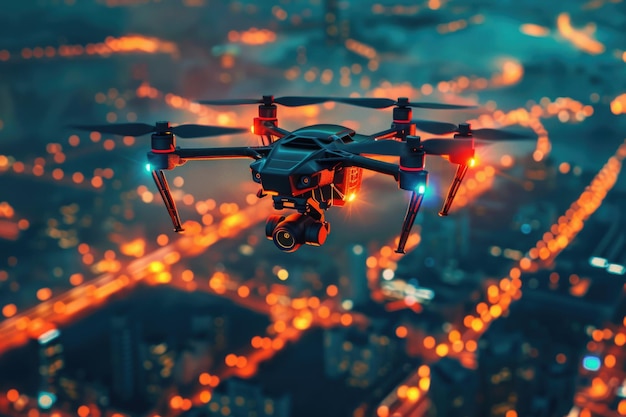 Fotografia e videografia de drones de alta resolução em ambientes urbanos