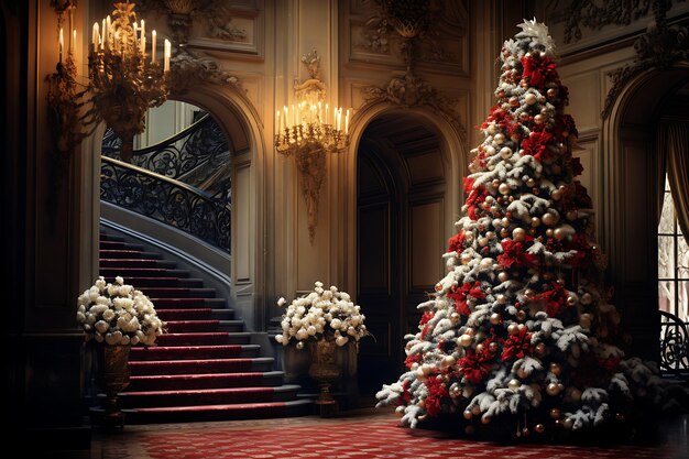 Fotografía de elegancia del árbol de Navidad