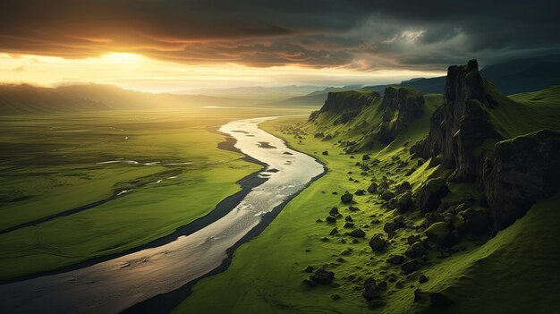 Foto fotografia em hd com uma bela paisagem