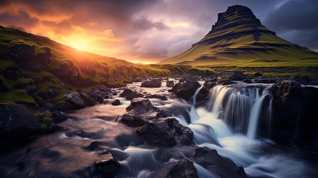 Foto fotografia em hd com uma bela paisagem