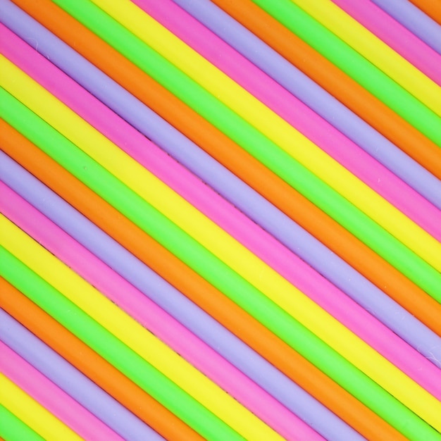 Foto fotografia em quadro completo de lápis multicoloridos