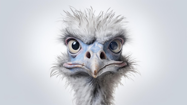Fotografía fantástica de la vida silvestre del avestruz con un toque de sátira