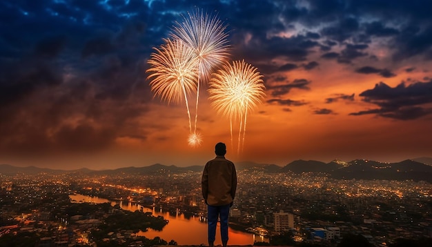 Fotografía feliz y celebración del día de la independencia de la India