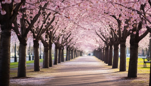 fotografía de las flores de cerezo