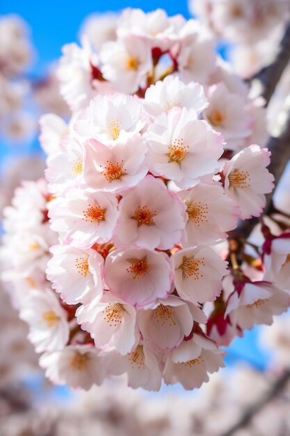 fotografía de las flores de cerezo