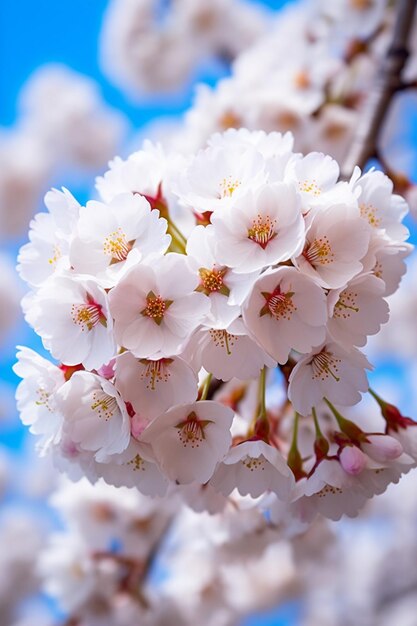 fotografía de las flores de cerezo