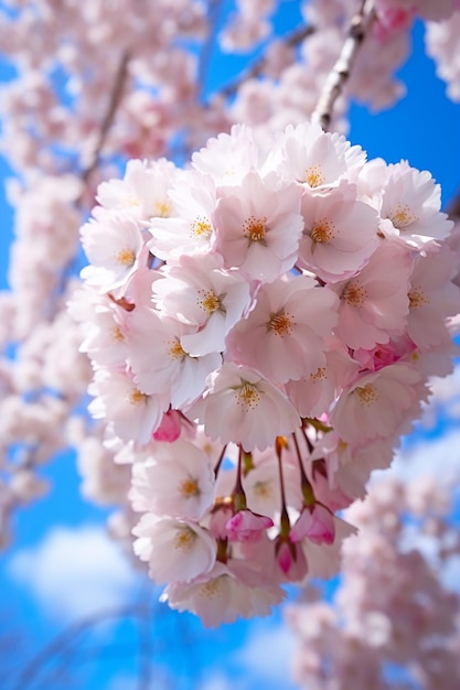 fotografía de las flores de cerezo