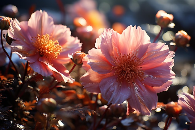 Fotografía de flores del jardín botánico de Octane