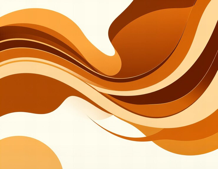 Fotografía de fondo abstracto con líneas suaves y fluidas y tonos cálidos
