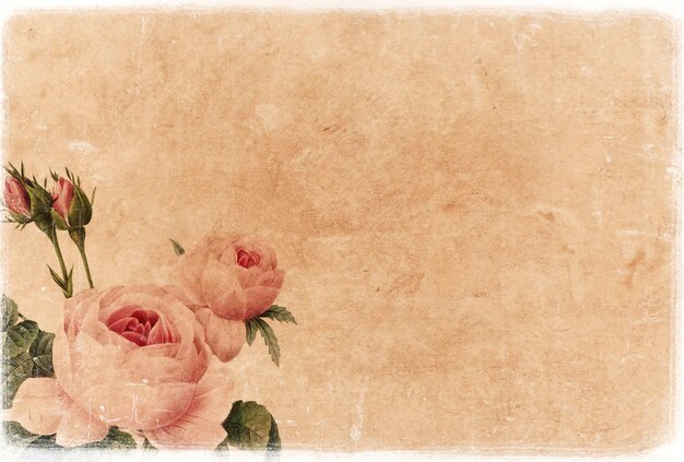 Foto fotografía de fondo floral vintage