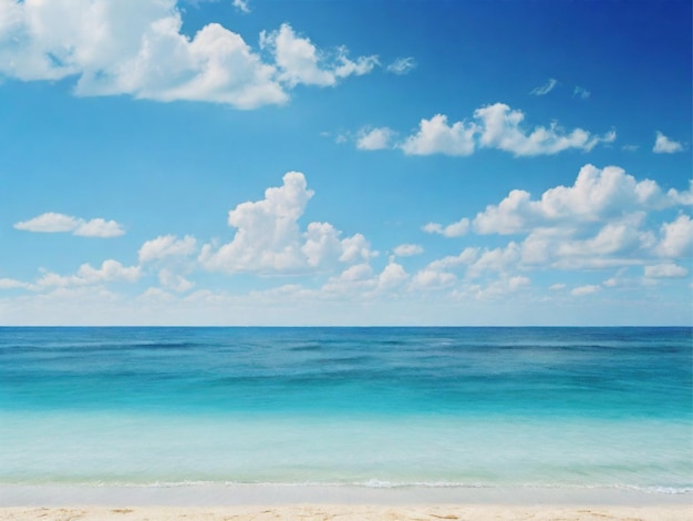 Fotografía de fondo de mar y cielo azul