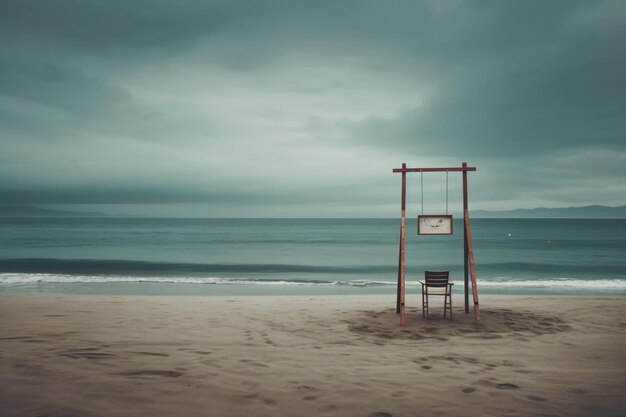 Fotografía de fondo de mar y playa vacías