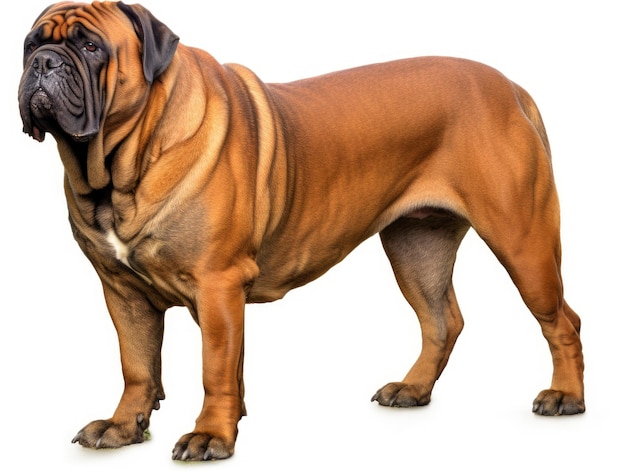 Fotografía de una foto de cachorro de perro aislada sobre fondo blanco